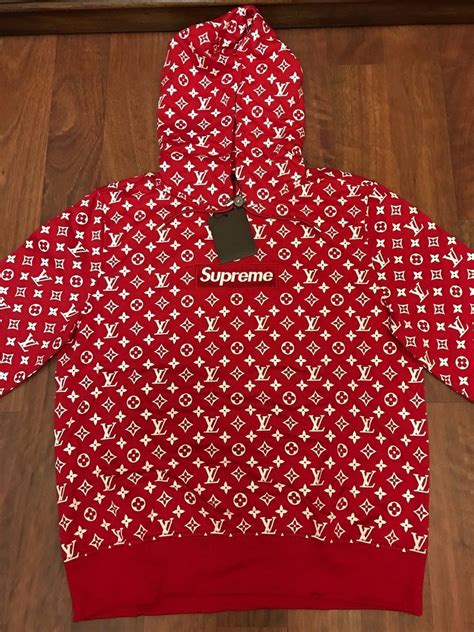 bomber lv supreme|supreme x louis vuitton hoodie.